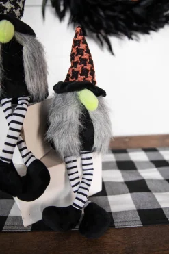 18” Fabric Halloween Witch Shelf Sitter