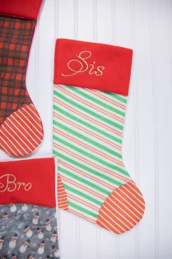 20” Fabric Holiday Stocking