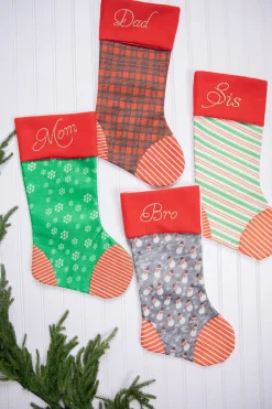 20” Fabric Holiday Stocking