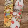 23.5” Fall/Holiday Double-Sided Wall Decor