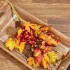 28" Fall Leaf Berry Cone Spray