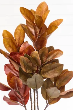 45" Fall Magnolia Leaf Spray