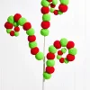 28" Felt Ball Spiral Curly Spray