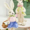 17" Felt Bunny with Egg