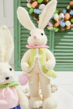 17" Felt Bunny with Egg