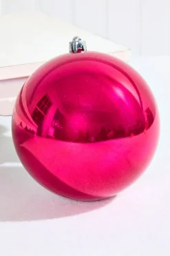 5.5" Festive Pink Shatterproof Ornament