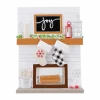 Fireplace Mantle Family of 2 Customizable Ornament