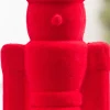 13" Flocked Red Nutcracker Ornament