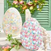 10" Floral Fabric Egg