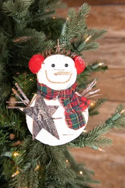 9.5” Foam Snowman Ornament