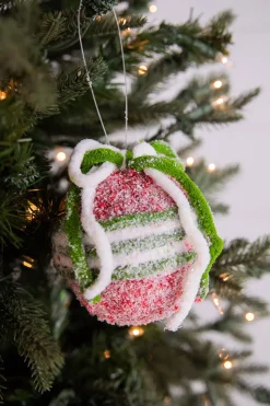 4.5” Frosted Ball Ornament