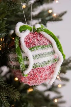 4.5” Frosted Ball Ornament