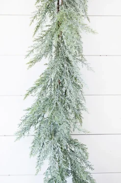 4' Frosted Cedar Garland