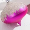 5" Fuchsia Frost Onion Ornament
