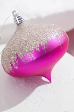 5" Fuchsia Frost Onion Ornament