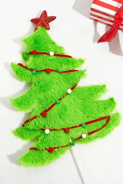 27" Furry Christmas Tree Pick