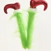 22" Furry Green Monster Legs Spray