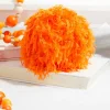 4" Furry Orange Fabric Ball Ornament