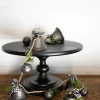 48” Galvanized Bells Garland with Country Check Bows