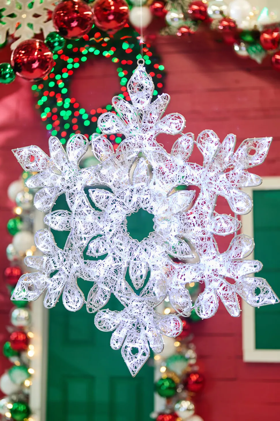 4' Giant Crystal Snowflake
