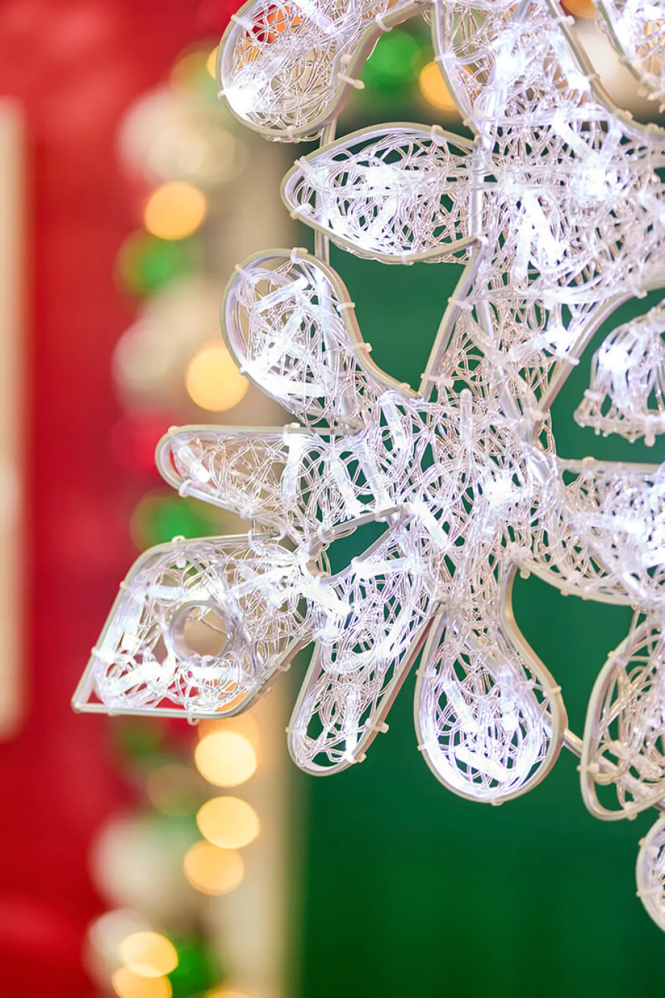 4' Giant Crystal Snowflake