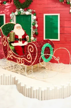 6' Giant Red Christmas Sleigh