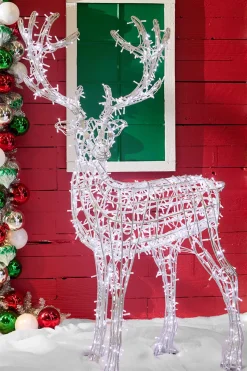 6' Giant Silver Reindeer