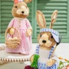 12.5" Gingham Bunny with Eggs