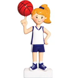Girl Basketball Player Personalizable Ornament