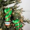 6” - 7" Glass Cactus With Pom Pom Ornament