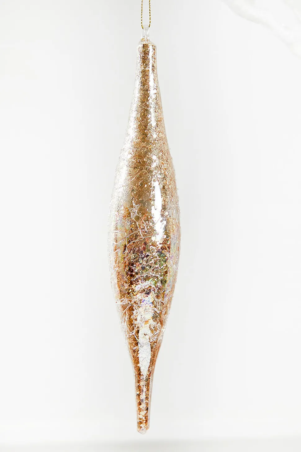 9" Glass Drop Ornament