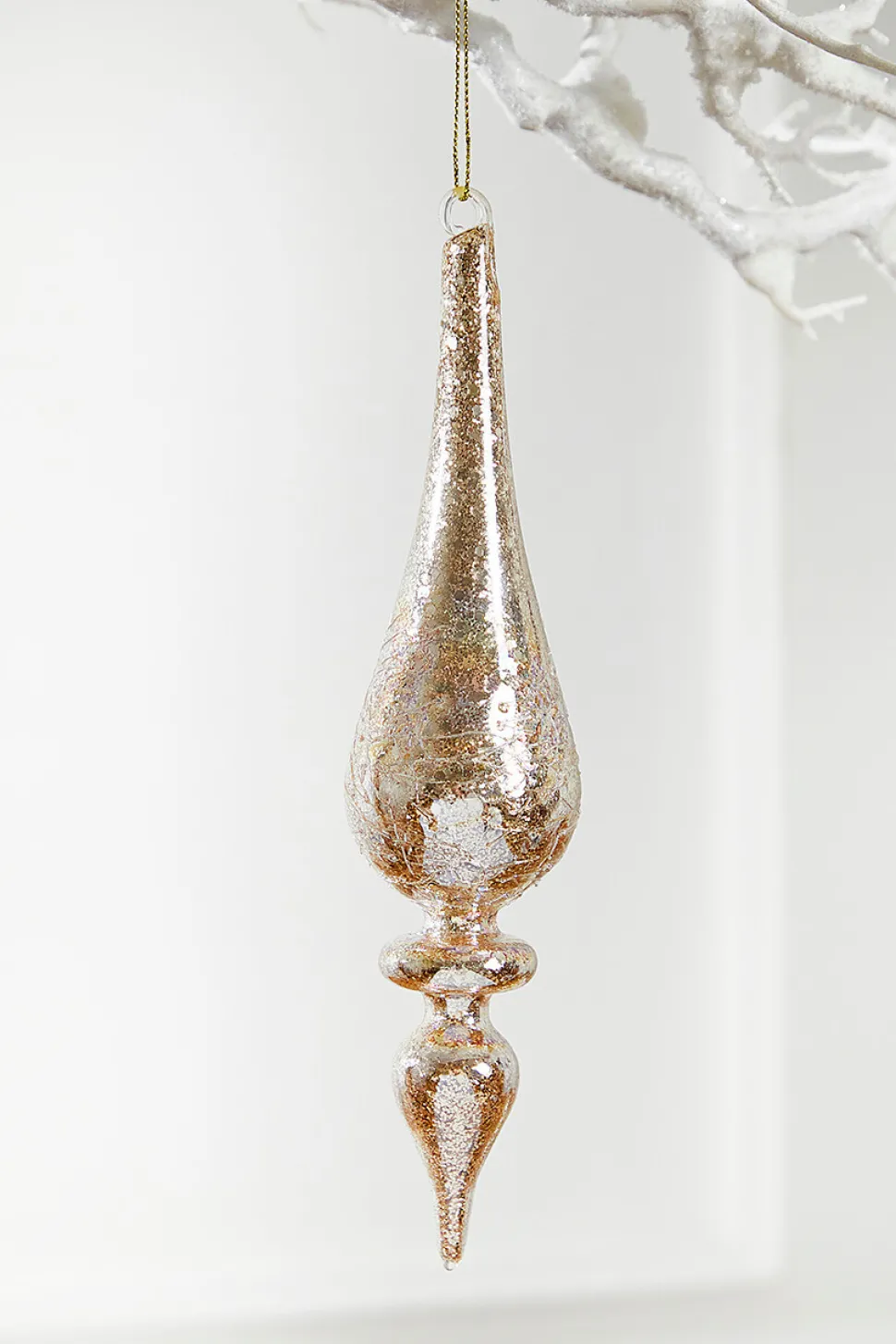 9" Glass Drop Ornament