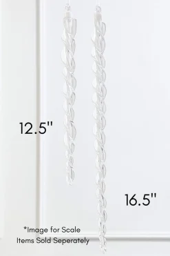 16.5" Glass Icicle Ornament