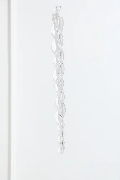 12.5" Glass Icicle Ornament