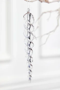 7" Glass Icicle Ornament - Small