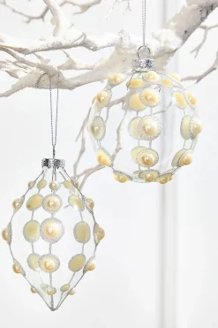 4" Glass Pearl Ornament