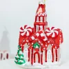 5" Glass Peppermint Church Ornament
