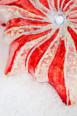 5" Glass Starburst with Jewel Ornament