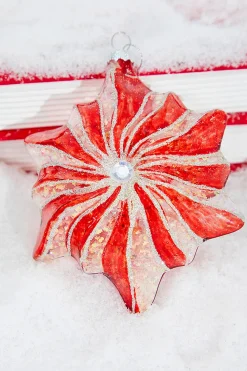 5" Glass Starburst with Jewel Ornament