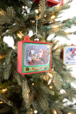 4” Glass Vintage Television Ornament