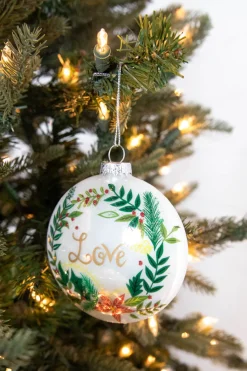 4” Glass Wreath Ornament