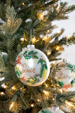 4” Glass Wreath Ornament