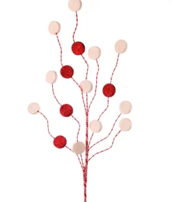 31” Glitter Candy Disk Peppermint Spray