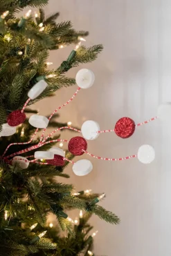 31” Glitter Candy Disk Peppermint Spray
