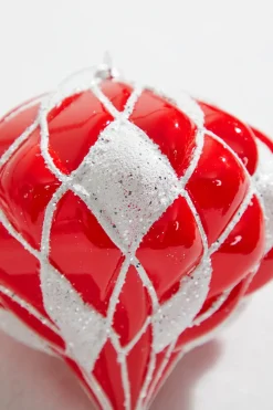 5” Glitter Diamond Onion Ornament
