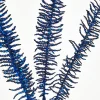 35" Glitter Fern Spray - Midnight Blue