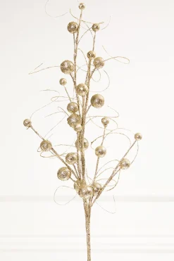 34" Glitter/Sequins Wispy Ball Spray