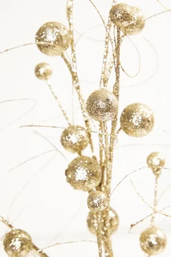 34" Glitter/Sequins Wispy Ball Spray