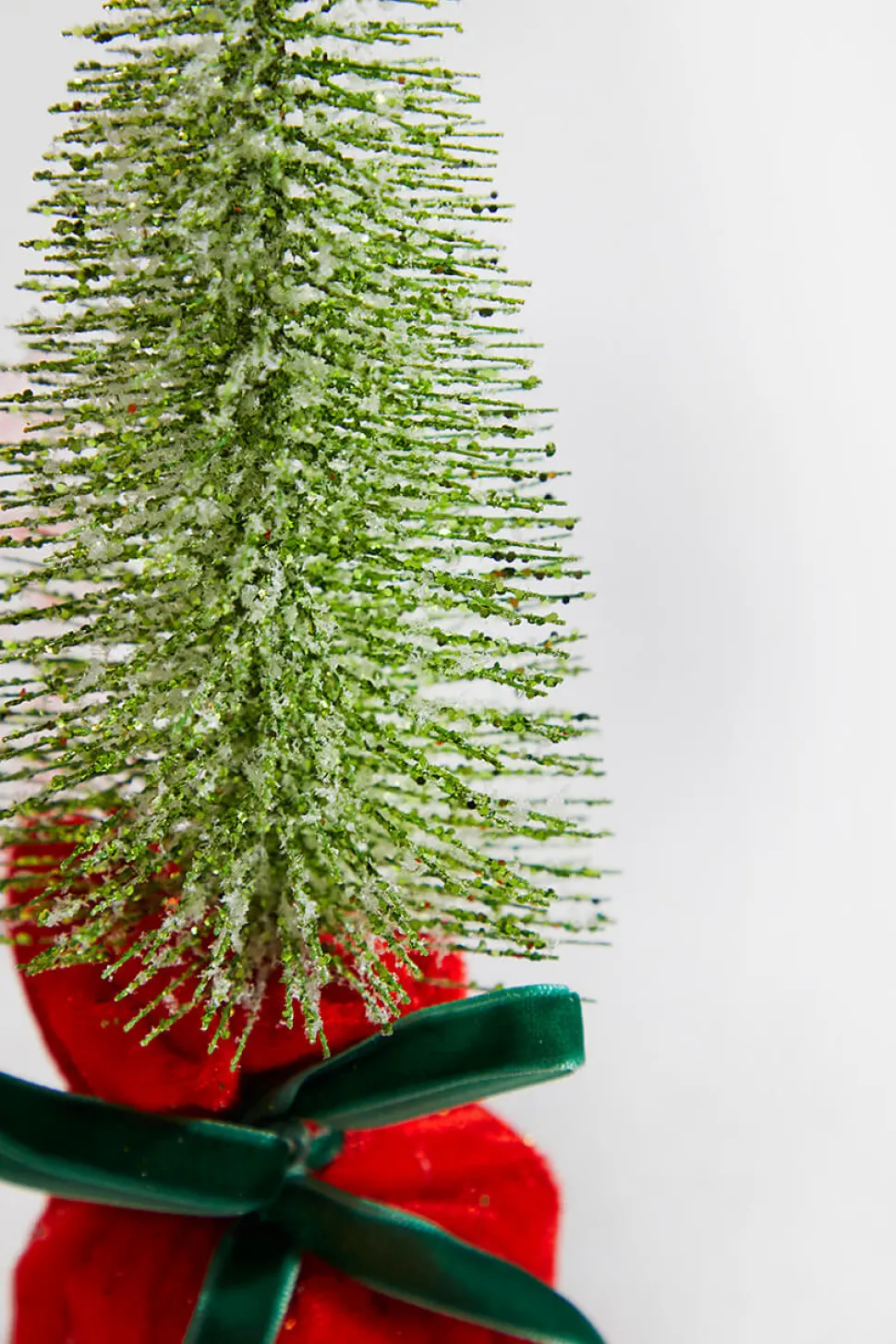 10” Glitter Tree In Felt Gift Sack