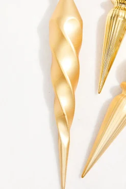 12" Gold Finial Boxed - Set of 4